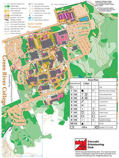 Green River College map preview